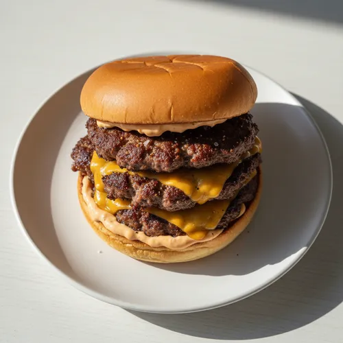スマッシュドチーズバーガー