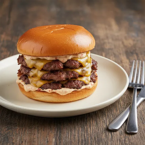 スマッシュドチーズバーガー