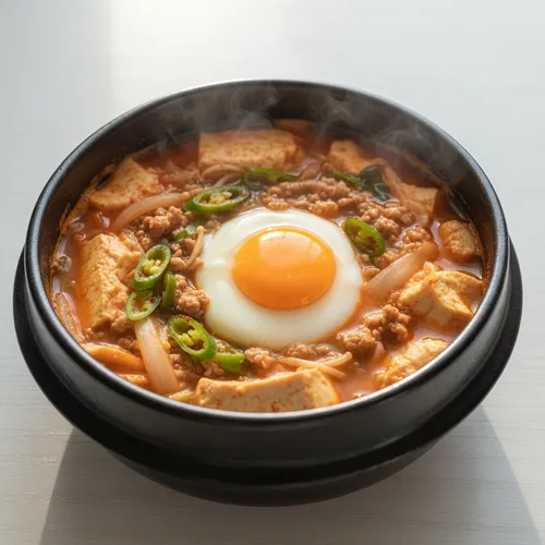 トッペギで一度に煮込む純豆腐チゲ