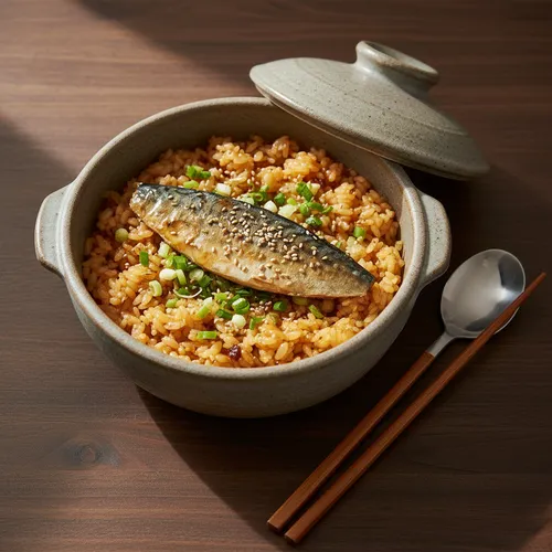超簡単サバの釜飯