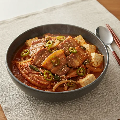 통삼겹 김치찜