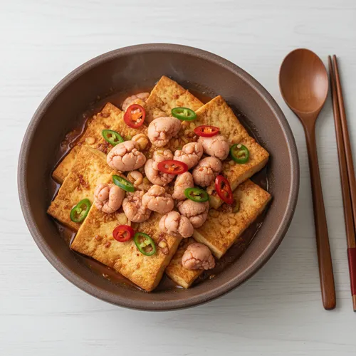 明太子豆腐の煮物