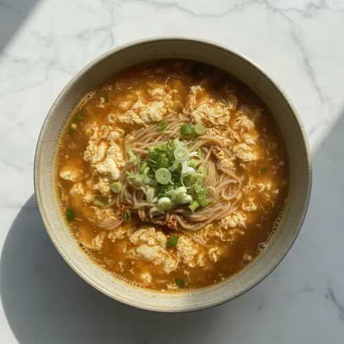 ケランチャングクス（卵の濃いスープ麺）