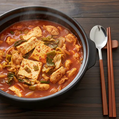 鶏肉と絹ごし豆腐の炒め煮