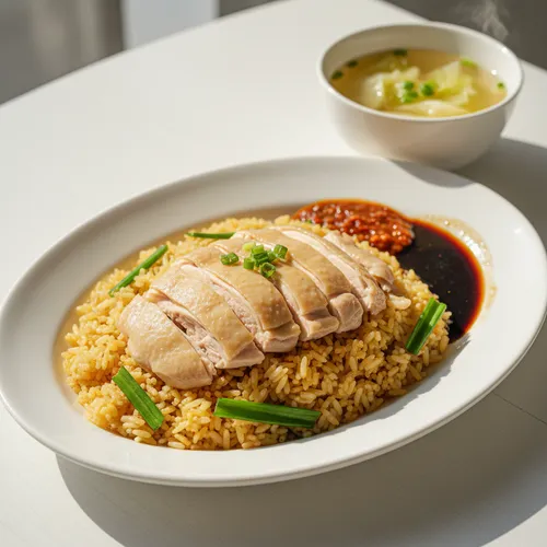 싱가포르 하이난 치킨라이스 정식