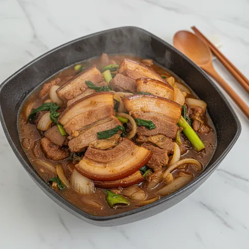 ハンジョンサルスユク（豚頬肉の蒸し煮）