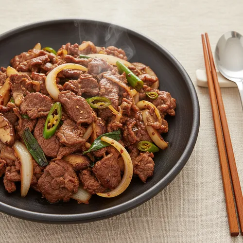 漬け込まず15分で完成！キム・ガンウさんの焼肉風薄切り牛肉炒め