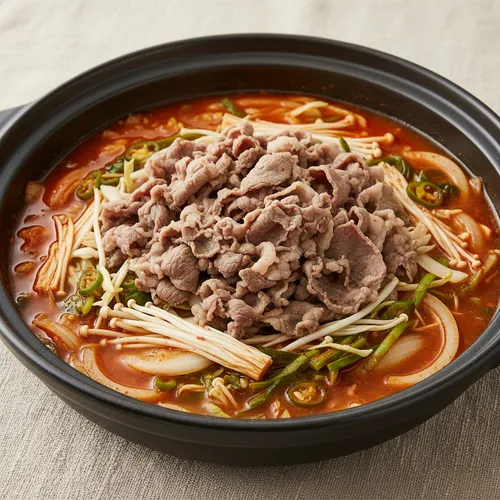 얼큰 우삼겹 전골