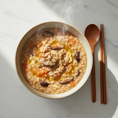 김치 참치 오트밀 죽