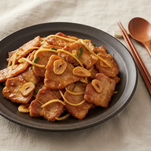 豚トロのしょうが焼き