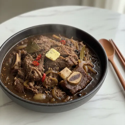 ブラックビールのビーフカレー(水より肉が多い大人の味)