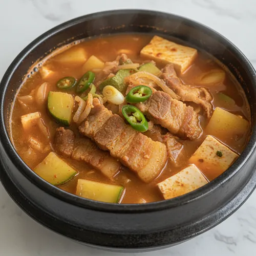 豚肉のテンジャンチゲ