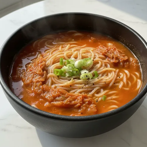 辛いキムチ素麺