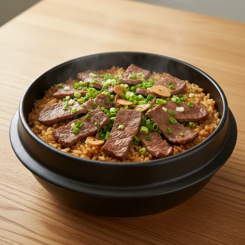 牛肉の釜飯