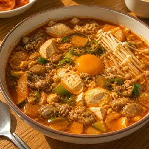 店風あさりおぼろ豆腐チゲ