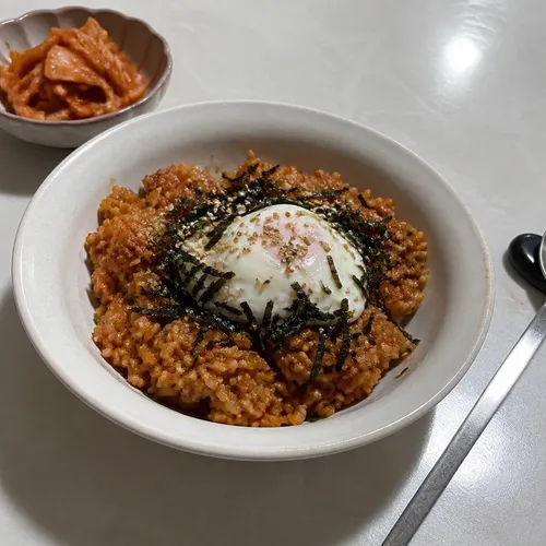 電子レンジで作るツナキムチチャーハン