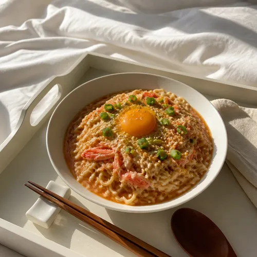 イ・ヨンボク風 カニ風味かまぼこ焼きラーメン