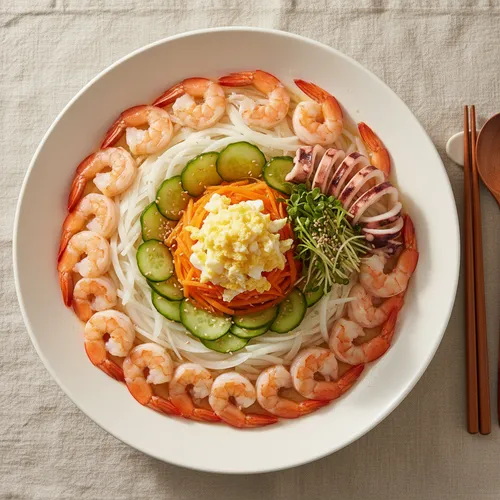 エビとイカの冷製和え物