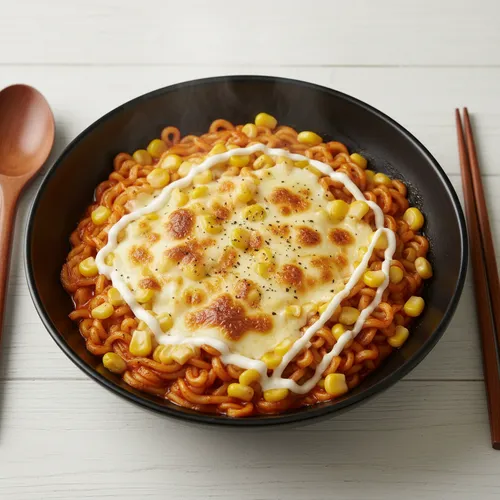 コーン・チーズ・ブルダック炒め麺