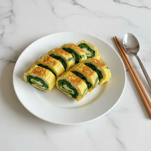 チーズほうれん草の卵焼き