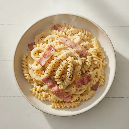 ワンパンクリームパスタ