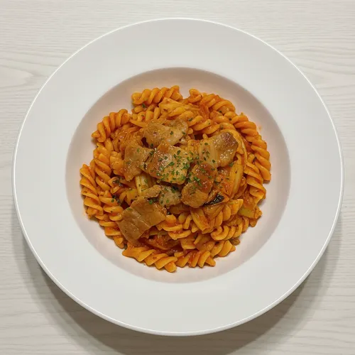キムチカルビパスタ