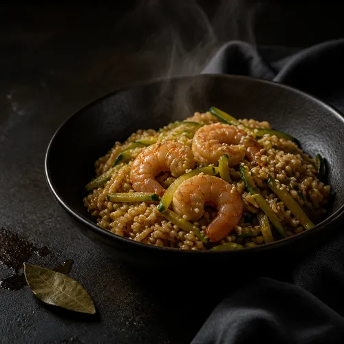 電子レンジで作る韓国かぼちゃとえびのご飯