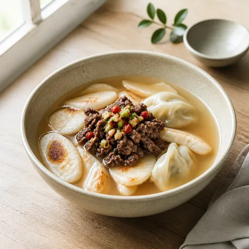 오윤아의 굽은 떡국