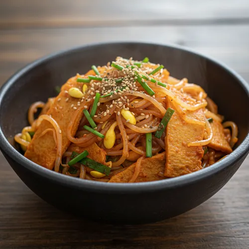 辛味シャキシャキ赤いチャプチェ