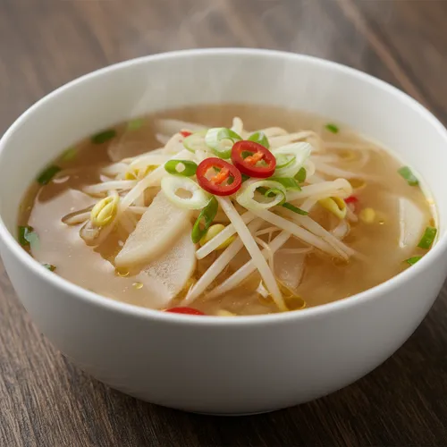 コンナムルムクク（大豆もやしと大根のスープ）