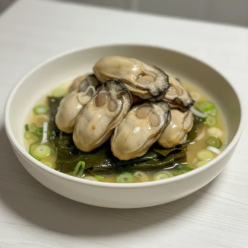 カキの蒸し物