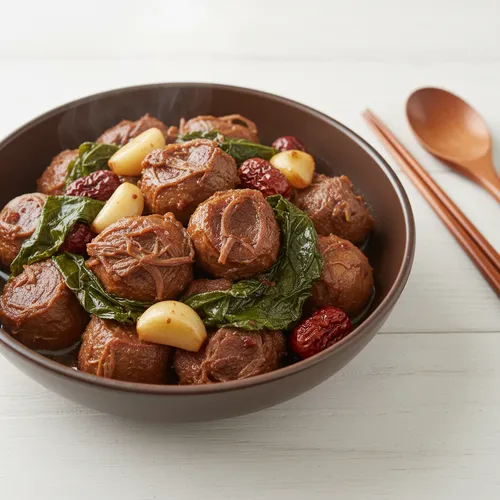 アロンサテのチャンシヨリム(牛肉の醤油煮)