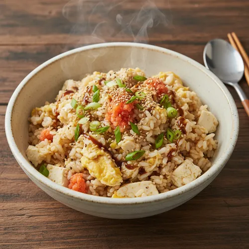 ダイエットおぼろ豆腐明太子ご飯