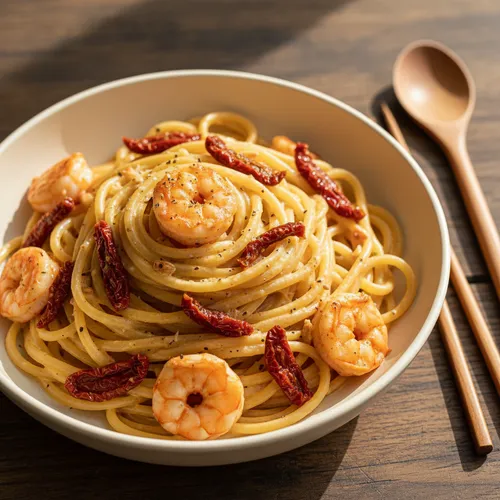 クリーミーセミドライトマトパスタ