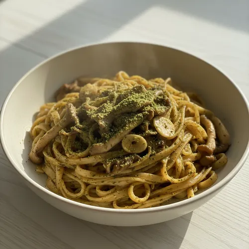 들기름 된장 비빔 칼국수