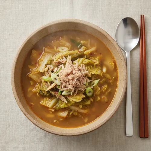 超簡単ミニ白菜のテンジャン（韓国味噌）スープ
