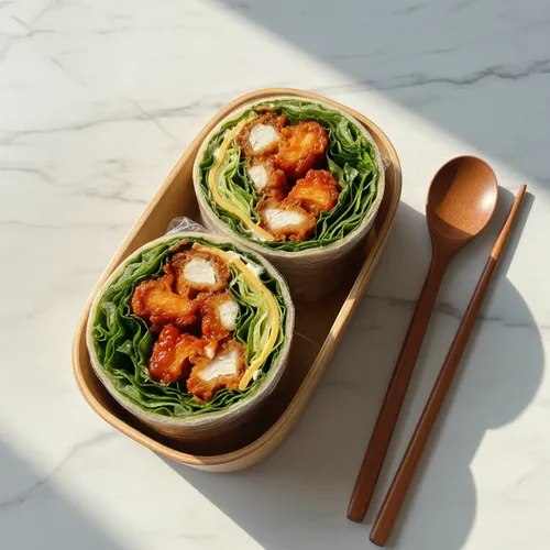 スパイシー甘辛チキンラップ