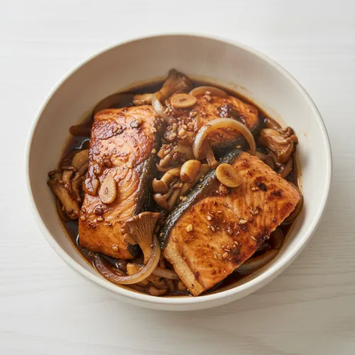 サーモンの醤油煮