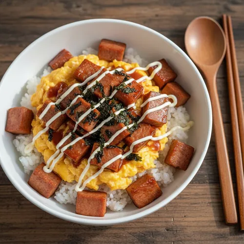 スパムマヨ丼