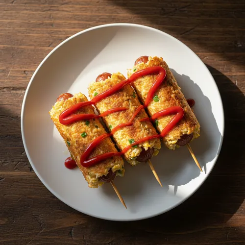 ソーセージ卵ご飯
