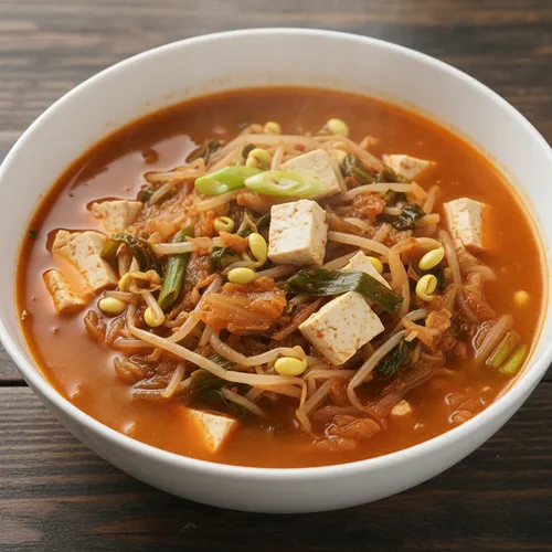 思い出のキムチ豆もやしスープ