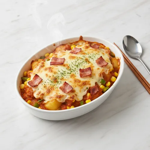 電子レンジで作るポテトグラタン