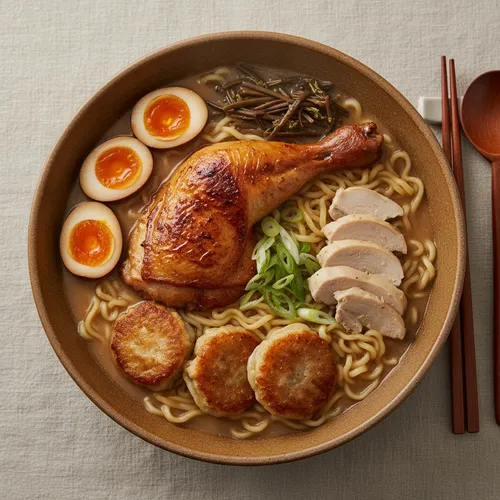 チキンラーメン(鶏もも肉のせ)