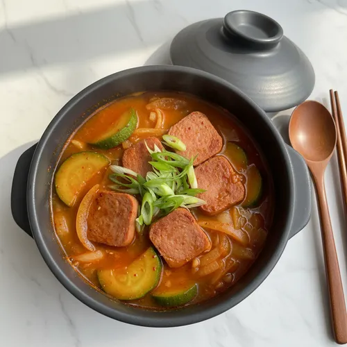 スパムと韓国かぼちゃのチゲ