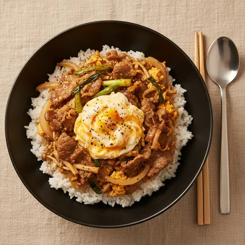 牛バラ薄切り肉の牛丼