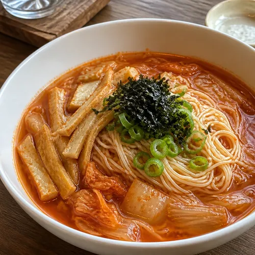 ポチャマッチャ風キムチさつま揚げ麺