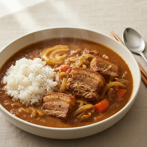 チェ・ガンロクシェフの三位一体豚肉カレー
