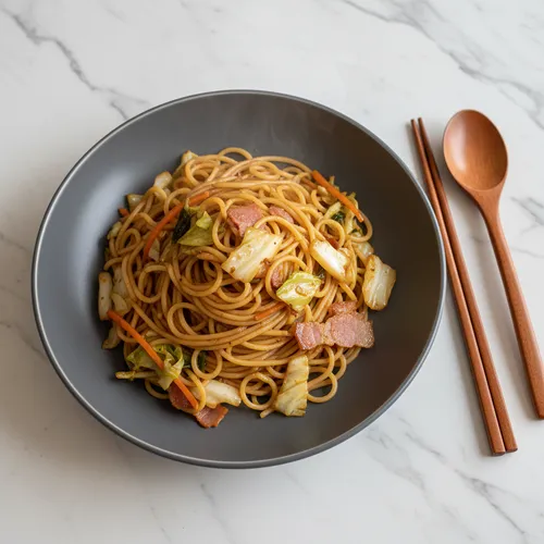 キャベツ焼きそばパスタ