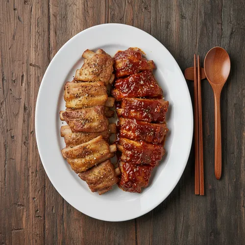 エアフライヤーで作る半々カルビ焼き
