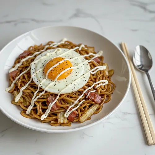 とんかつソースで作る超簡単焼きそば
